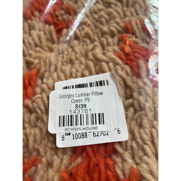 NWT Schoolhouse x Clare V.® Georges Shag Wool Pillow Cover 24" x 12" Retail $139 - Picture 3 of 3